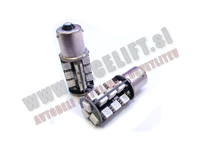 LED žarnica P21W (BA15s / 1156) 27x SMD (5050) CANBUS 12V LED žarnica P21W (BA15s / 1156) 27x SMD (5050) CANBUS 12V