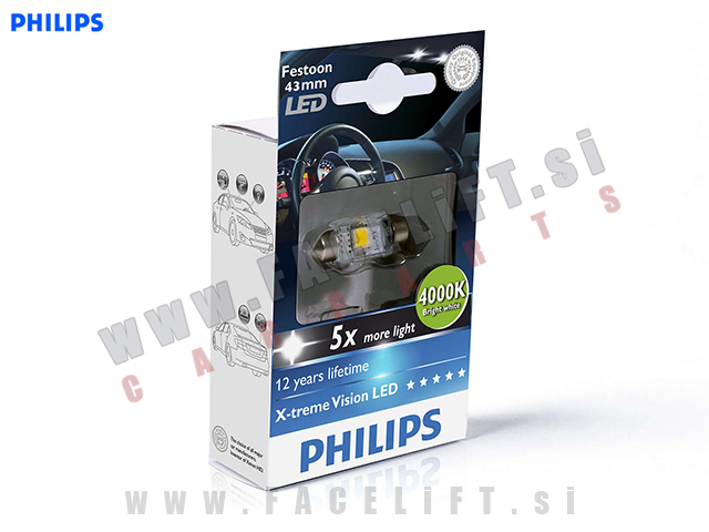 LED žarnica Philips X-treme Vision / C5W / 4000K / 12V LED žarnica Philips X-treme Vision / C5W / 4000K / 12V