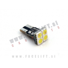 LED žarnica T10 (W5W) 4x SMD (5050) CANBUS 12V LED žarnica T10 (W5W) 4x SMD (5050) CANBUS 12V