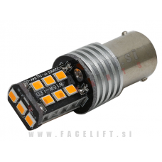 LED žarnica P21W BA15s 1156 6W 2835 SMD CANBUS 12V oranžna (za smernik) LED žarnica P21W BA15s 1156 6W 2835 SMD CANBUS 12V oranžna (za smernik)