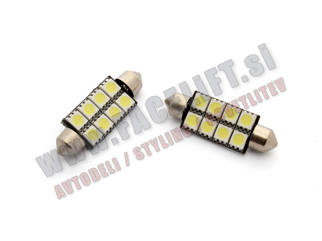 LED žarnica C5W 8x SMD (5050) CANBUS 12V LED žarnica C5W 8x SMD (5050) CANBUS 12V