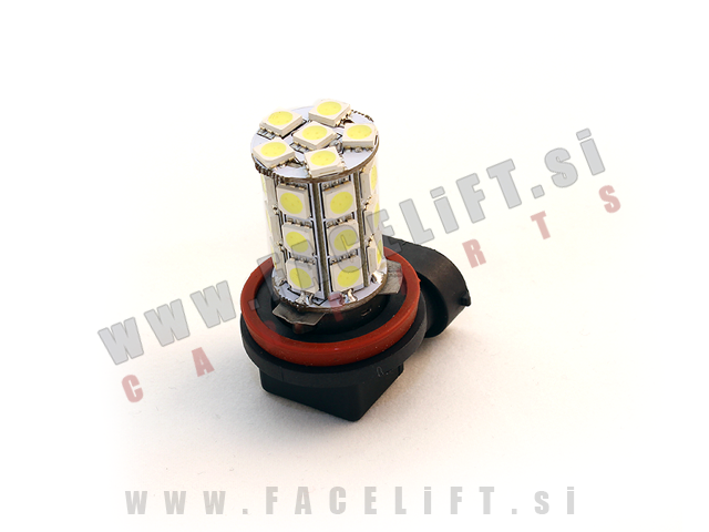 LED žarnica H8 (PGJ19-1) 27x SMD (5050) 12V LED žarnica H8 (PGJ19-1) 27x SMD (5050) 12V