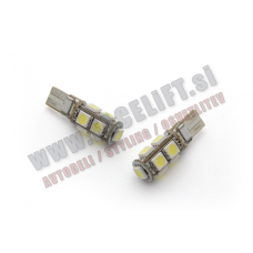 LED žarnica T10 (W5W) 9x SMD (5050) CANBUS 12V LED žarnica T10 (W5W) 9x SMD (5050) CANBUS 12V
