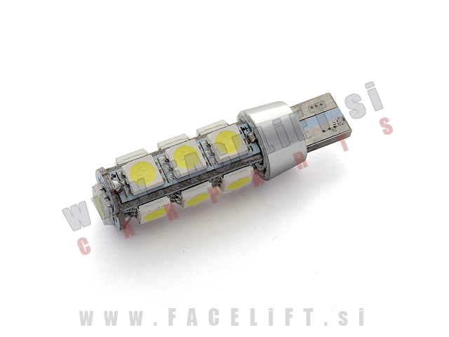 LED žarnica T10 W5W 13x SMD (5050) CANBUS hladilno telo LED žarnica T10 W5W 13x SMD (5050) CANBUS hladilno telo