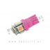 LED žarnica / T10 W5W / 5x SMD (5050) / pink / 12V