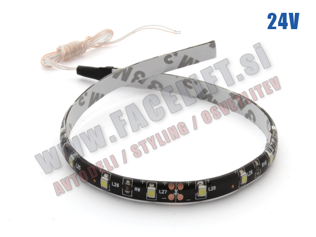 LED trak 18x SMD (1210) 30cm vodoodporen samolepljiv 24V LED trak 18x SMD (1210) 30cm vodoodporen samolepljiv 24V
