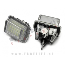Mercedes C S204 W204 07-14 LED osvetlitev registrske tablice z ohišjem Mercedes C S204 W204 07-14 LED osvetlitev registrske tablice z ohišjem