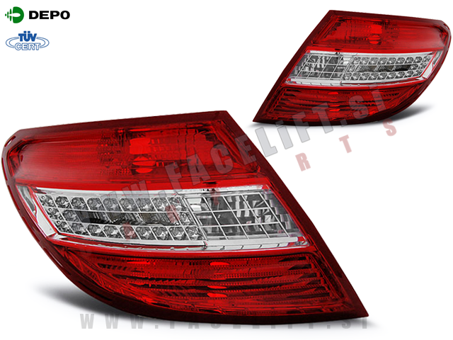 Mercedes C W204 Limuzina 07-11 zadnje LED luči Mercedes C W204 Limuzina 07-11 zadnje LED luči