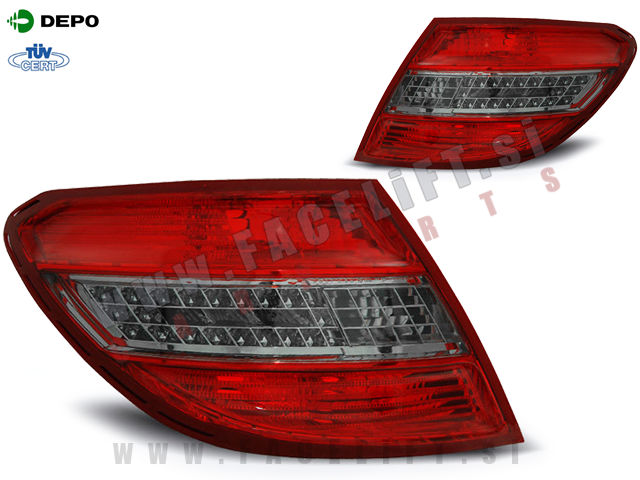Mercedes C W204 Limuzina 07-11 zadnje LED luči Mercedes C W204 Limuzina 07-11 zadnje LED luči