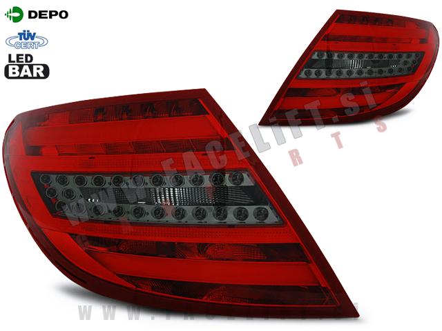 Mercedes C W204 Limuzina 07-11 zadnje LED luči Mercedes C W204 Limuzina 07-11 zadnje LED luči