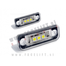 Mercedes E W211 02-09 LED osvetlitev registrske tablice z ohišjem Mercedes E W211 02-09 LED osvetlitev registrske tablice z ohišjem