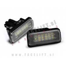 Mercedes E W211 02-09 LED osvetlitev registrske tablice z ohišjem Mercedes E W211 02-09 LED osvetlitev registrske tablice z ohišjem