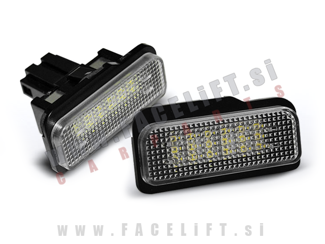 Mercedes SLK / R171 (04-10) / LED osvetlitev registrske tablice z ohišjem Mercedes SLK / R171 (04-10) / LED osvetlitev registrske tablice z ohišjem