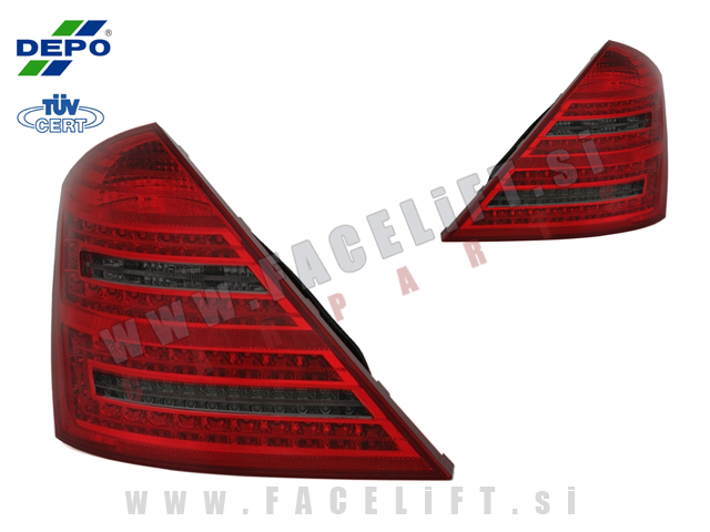 Mercedes S W221 05-09 zadnje LED luči Mercedes S W221 05-09 zadnje LED luči