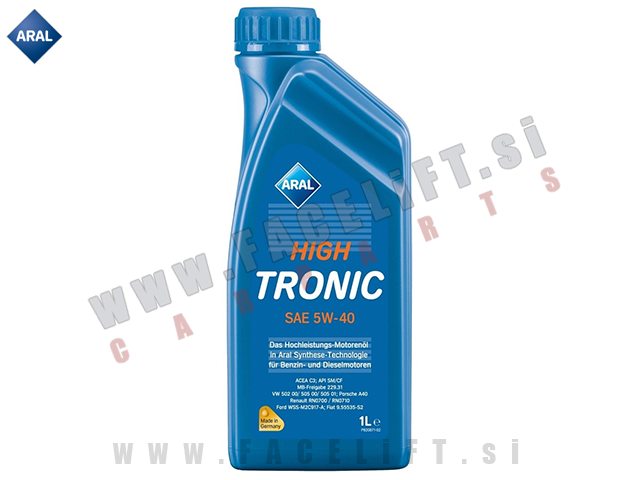 Motorno olje Aral High Tronic 5W40 1L