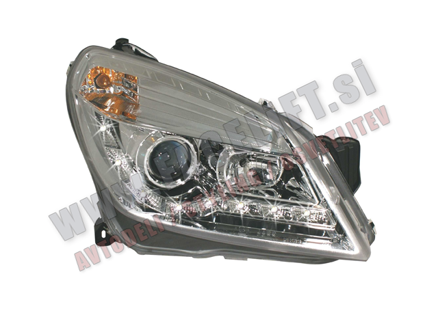 Opel Astra H / (04-09) / sprednji žarometi z DevilEyes pozicijo in lečo Opel Astra H / (04-09) / sprednji žarometi z DevilEyes pozicijo in lečo