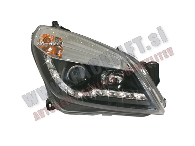 Opel Astra H / (04-09) / sprednji žarometi z DevilEyes pozicijo in lečo Opel Astra H / (04-09) / sprednji žarometi z DevilEyes pozicijo in lečo