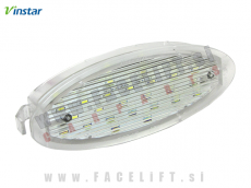 Opel Corsa B 93-00 LED osvetlitev registrske tablice z ohišjem Opel Corsa B 93-00 LED osvetlitev registrske tablice z ohišjem