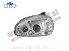 Opel Corsa / B (93-00) / sprednji žarometi z AngelEyes pozicijo in lečo Opel Corsa / B (93-00) / sprednji žarometi z AngelEyes pozicijo in lečo