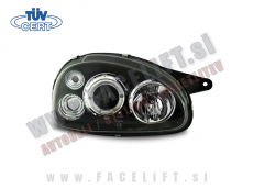 Opel Corsa / B (93-00) / sprednji žarometi z AngelEyes pozicijo in lečo Opel Corsa / B (93-00) / sprednji žarometi z AngelEyes pozicijo in lečo