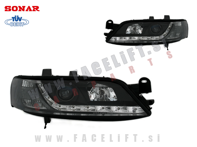 Opel Vectra B / (95-98) / žarometi z LED Devil Eyes in lečo Opel Vectra B / (95-98) / žarometi z LED Devil Eyes in lečo