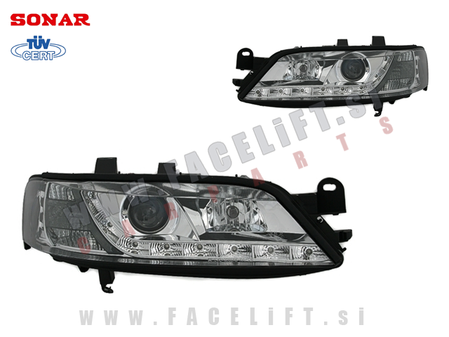 Opel Vectra / B (99-02) / žarometi z LED Devil Eyes in lečo Opel Vectra / B (99-02) / žarometi z LED Devil Eyes in lečo