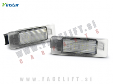 Peugeot 1007 / (05-09) / LED osvetlitev registrske tablice z ohišjem Peugeot 1007 / (05-09) / LED osvetlitev registrske tablice z ohišjem