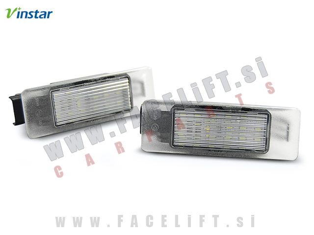 Peugeot 106 / (96-03) / LED osvetlitev registrske tablice z ohišjem Peugeot 106 / (96-03) / LED osvetlitev registrske tablice z ohišjem