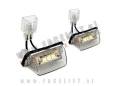 Peugeot 206 / 2A/C 2D T3E (98-09) / LED osvetlitev registrske tablice z ohišjem Peugeot 206 / 2A/C 2D T3E (98-09) / LED osvetlitev registrske tablice z ohišjem
