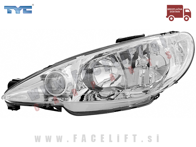 Peugeot 206 / (98-05) / žaromet / levi Peugeot 206 / (98-05) / žaromet / levi
