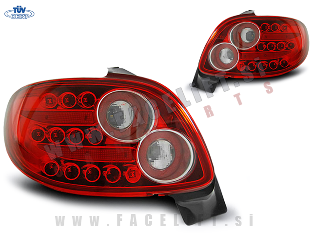 Peugeot 206 / (98-09) / zadnje LED luči Peugeot 206 / (98-09) / zadnje LED luči