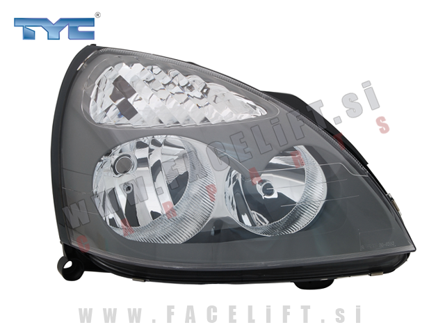 Renault Clio 2 01-05 žaromet sivi desni Renault Clio 2 01-05 žaromet sivi desni