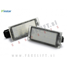 Renault LED osvetlitev registrske tablice z ohišjem Renault LED osvetlitev registrske tablice z ohišjem