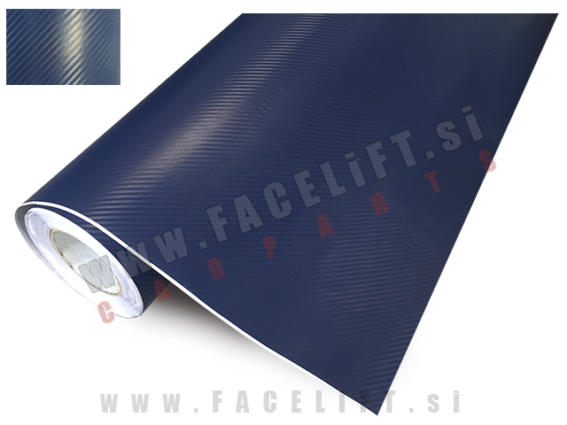 Samolepljiva folija karbon (3D) modra 152cm x 250cm