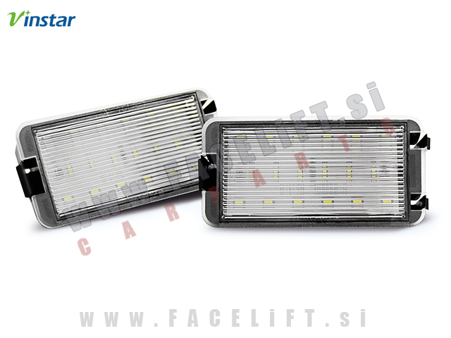 Seat Toledo / 5P (04-09) / LED osvetlitev registrske tablice z ohišjem Seat Toledo / 5P (04-09) / LED osvetlitev registrske tablice z ohišjem
