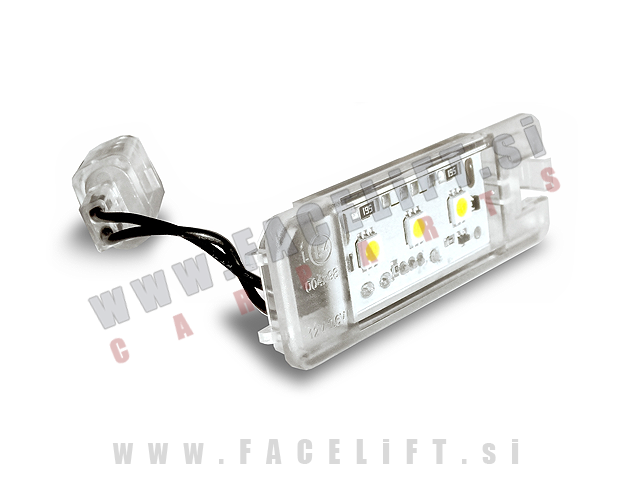 VW / LED osvetlitev registrske tablice z ohišjem