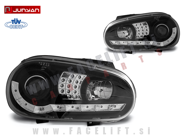 VW Golf 4 / 1J (97-03) / žarometi z LED Devil Eyes in lečo