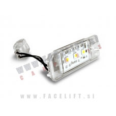 VW Golf 6 08-12 LED osvetlitev registrske tablice z ohišjem VW Golf 6 08-12 LED osvetlitev registrske tablice z ohišjem