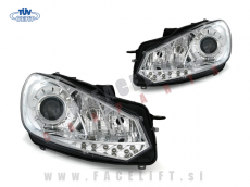 VW Golf 6 / 5K (08-13) / žarometi z LED pozicijo in lečo