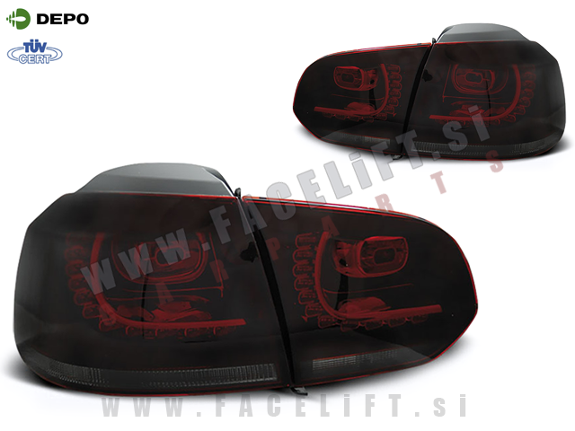 VW Golf 6 08-12 zadnje LED luči VW Golf 6 08-12 zadnje LED luči