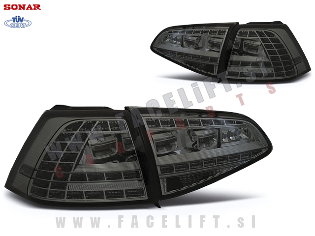 VW Golf 7 / 5G (12- ) / zadnje LED luči / GTI izgled VW Golf 7 / 5G (12- ) / zadnje LED luči / GTI izgled
