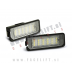VW Jetta 5 / 1K (05-10) / LED osvetlitev registrske tablice z ohišjem