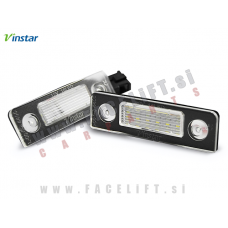 Škoda Roomster 06-10 LED osvetlitev registrske tablice z ohišjem Škoda Roomster 06-10 LED osvetlitev registrske tablice z ohišjem