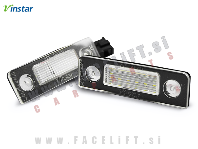 Škoda Roomster 06-10 LED osvetlitev registrske tablice z ohišjem Škoda Roomster 06-10 LED osvetlitev registrske tablice z ohišjem