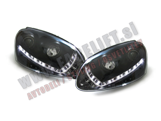 VW Golf 5 / sprednji xenon žarometi z LED dnevnimi lučmi