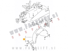 VW Touran / 1T (03-06) / sprednji kolotek / levi VW Touran / 1T (03-06) / sprednji kolotek / levi