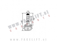 Halogenska žarnica Narva H27/2 27W 12V
