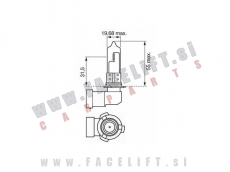Halogenska žarnica Narva HB4 (9006) 51W 12V