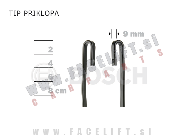 Toyota Land Cruiser / (02- ) / brisalne metlice BOSCH AEROTWIN AR550S