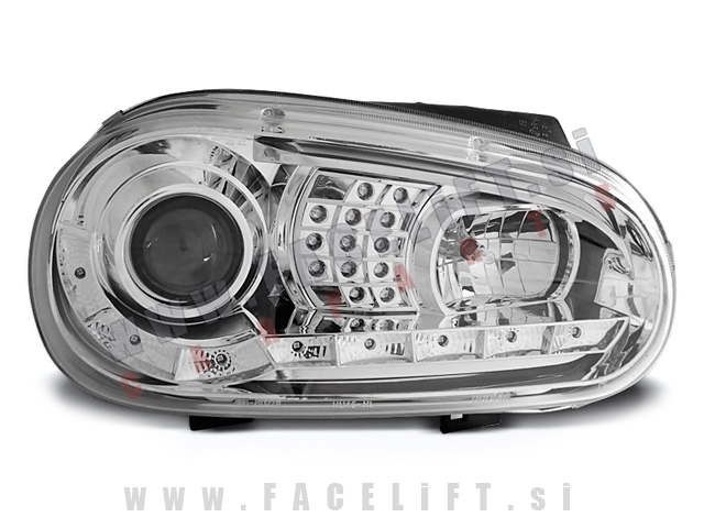 VW Golf 4 / 1J (97-03) / žarometi z LED Devil Eyes in lečo